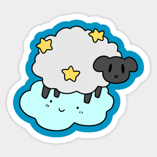 Star Cloud Sheep Sticker